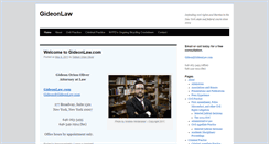 Desktop Screenshot of gideonlaw.com